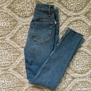 Free people denim jeans high waisted